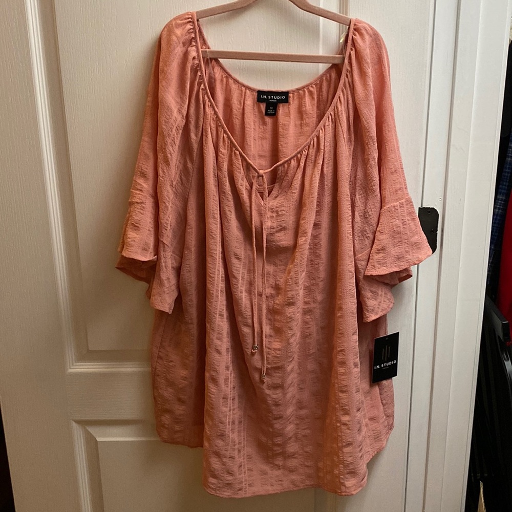 I N Studio Soft Pink Top w/Camisole